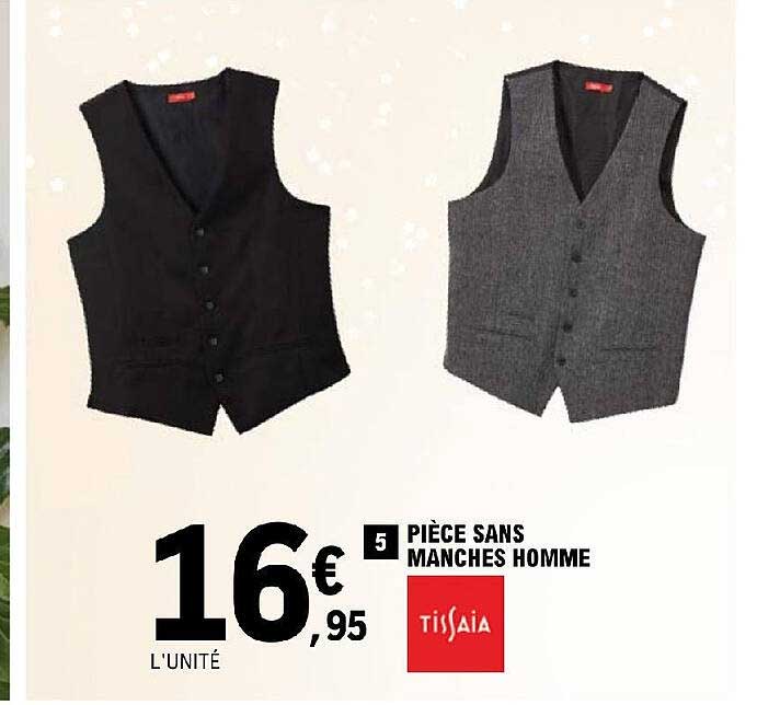 pièce sans manches homme tissaia