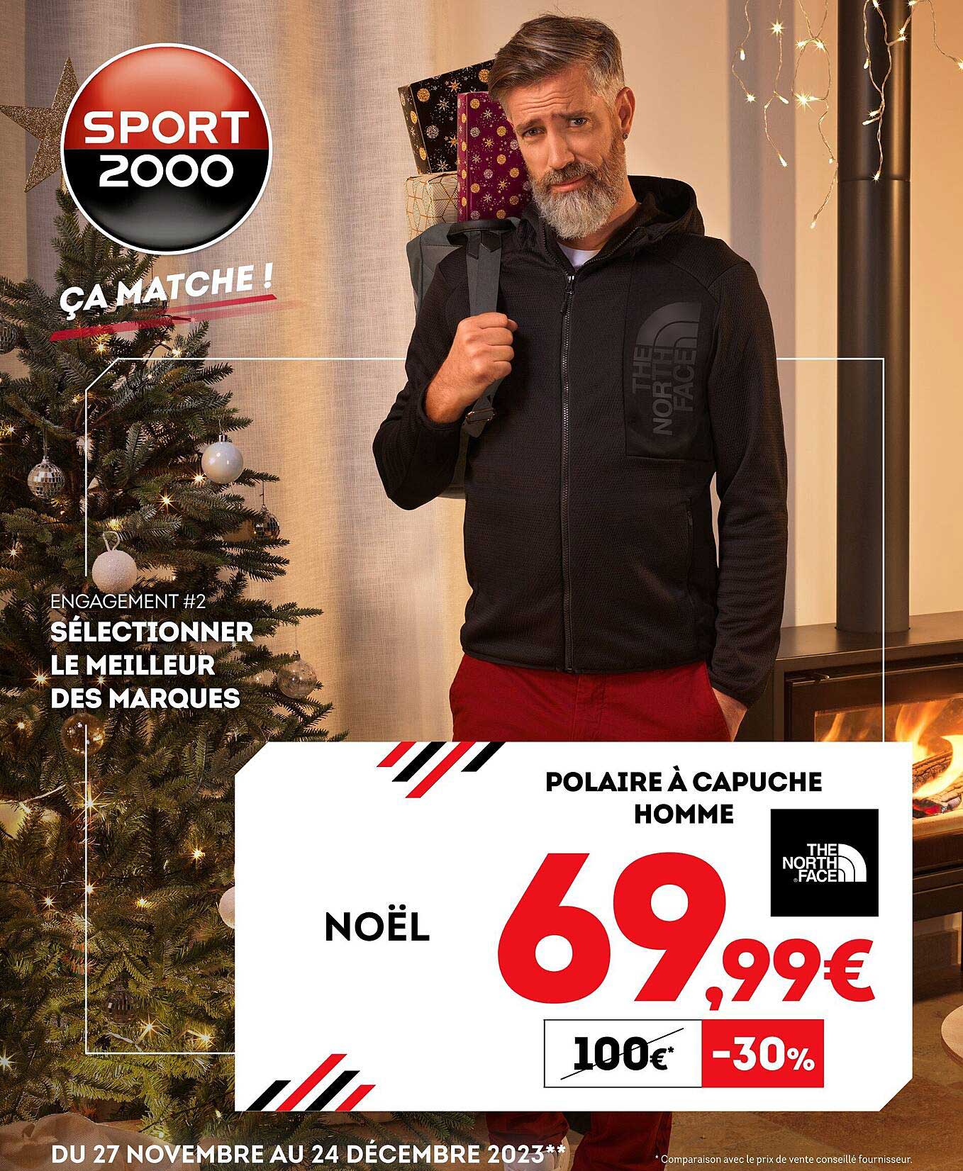 polaire à capuche homme the north face