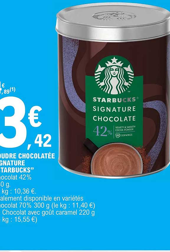 poudre chocolatée signature starbucks