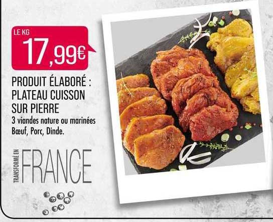 produit élaboré: plateau cuisson sur pierre