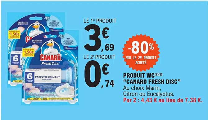 Produit Wc "canard Fresh Disc"