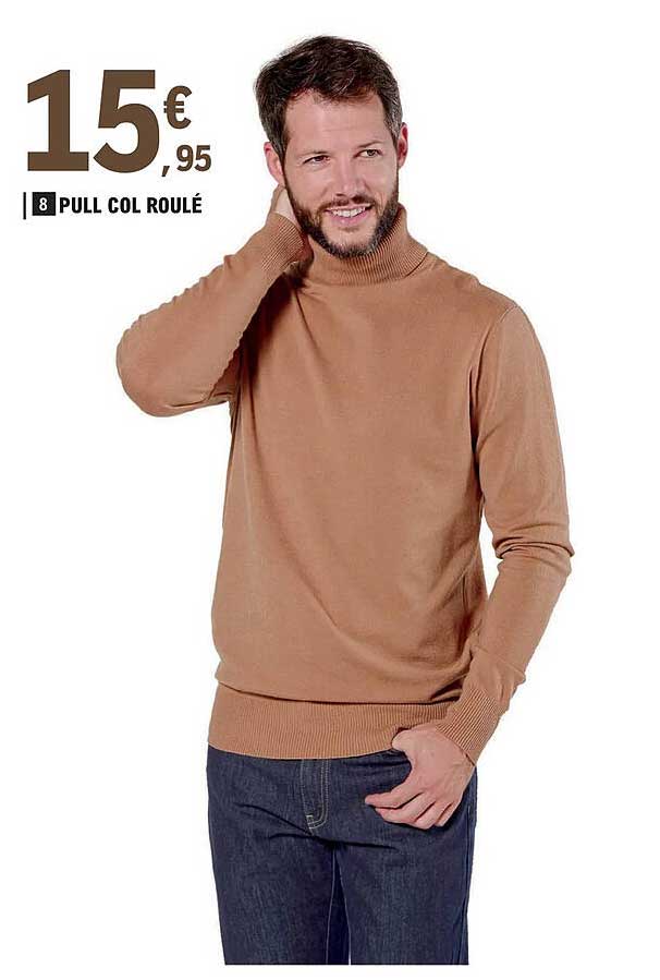 pull col roulé