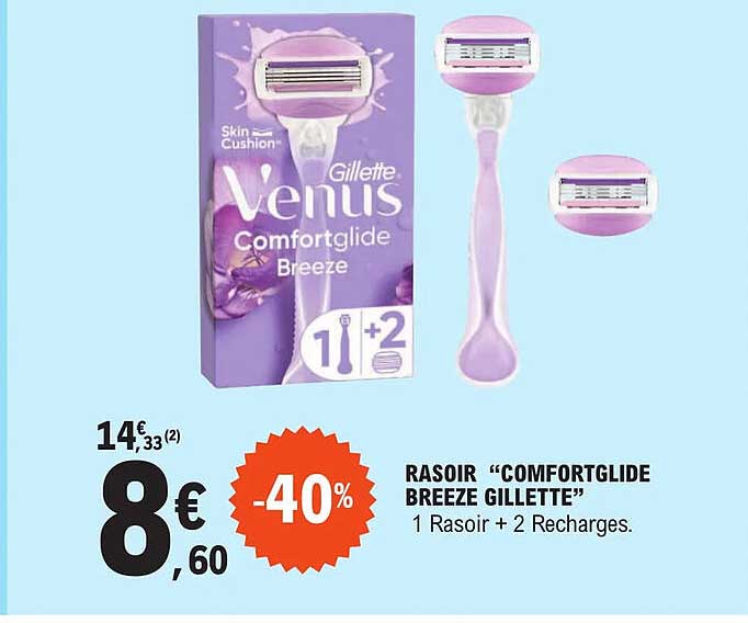 rasoir "comfort glide breeze gillette"