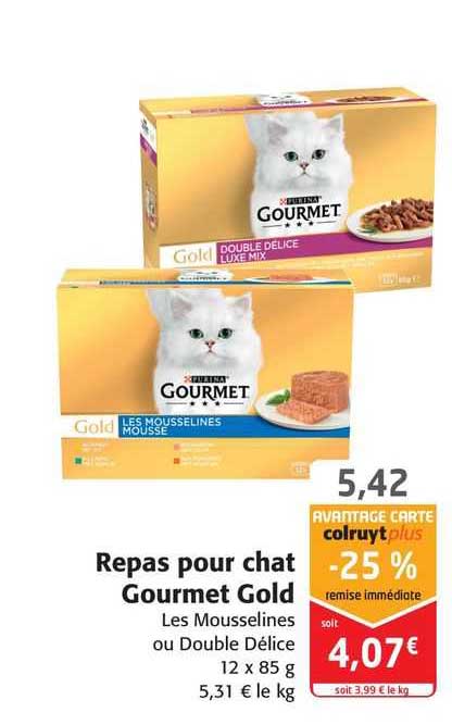 Repas Pour Chat Gourmet Gold