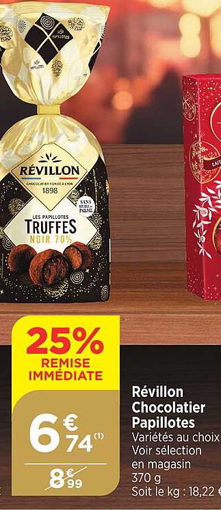 révillon chocolatier papillotes