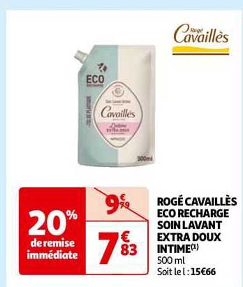 rogé cavaillès éco recharge soin lavant extra doux intime
