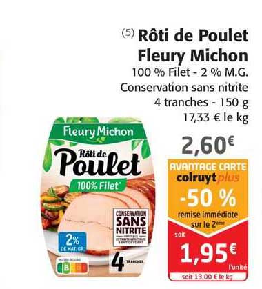 Rôti De Poulet Fleury Michon