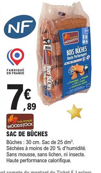 Sac De Bûches Woodstock