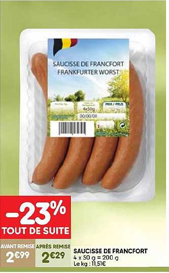 saucisse de francfort