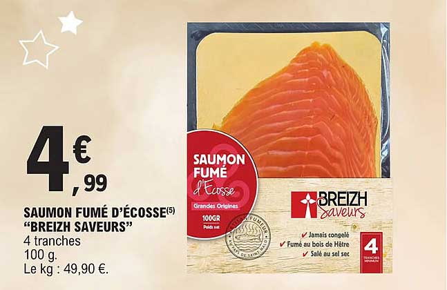 saumon fumé d'écosse "breizh saveurs"