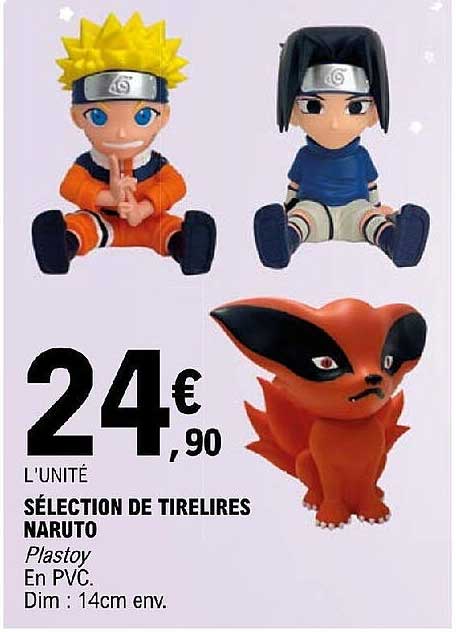 sélection de tirelires naruto