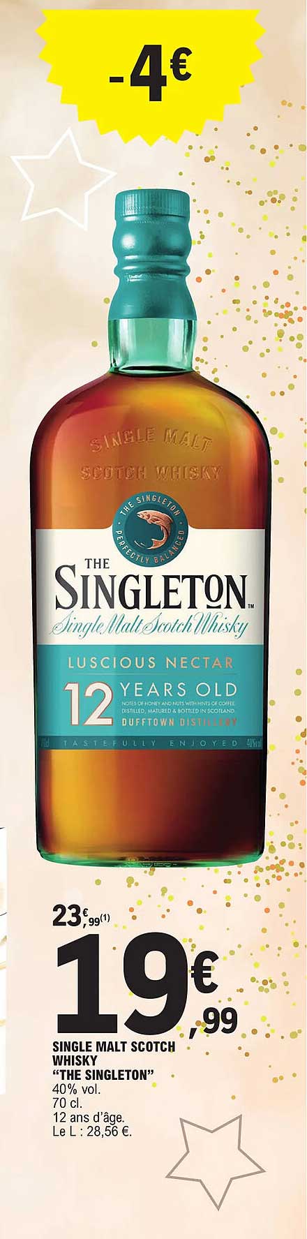 single malt scotch whisky "the singleton"