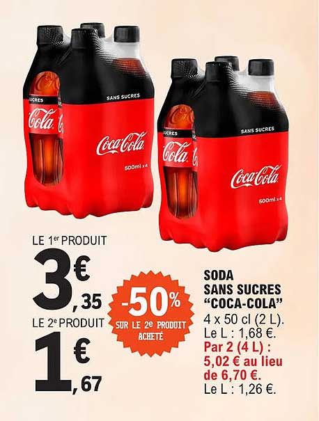 soda sans sucres "coca-cola"