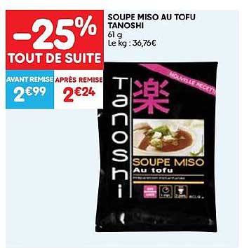 soupe miso au tofu tanoshi