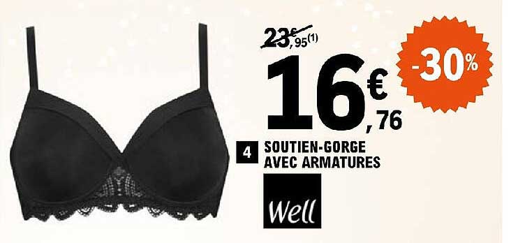 soutien-gorge avec armatures well