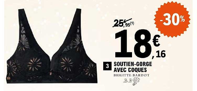 soutien-gorge avec coques brigitte bardot