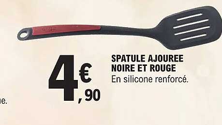 Spatule Ajourée Noire Et Rouge