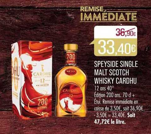 speyside single malt scotch whisky cardhu