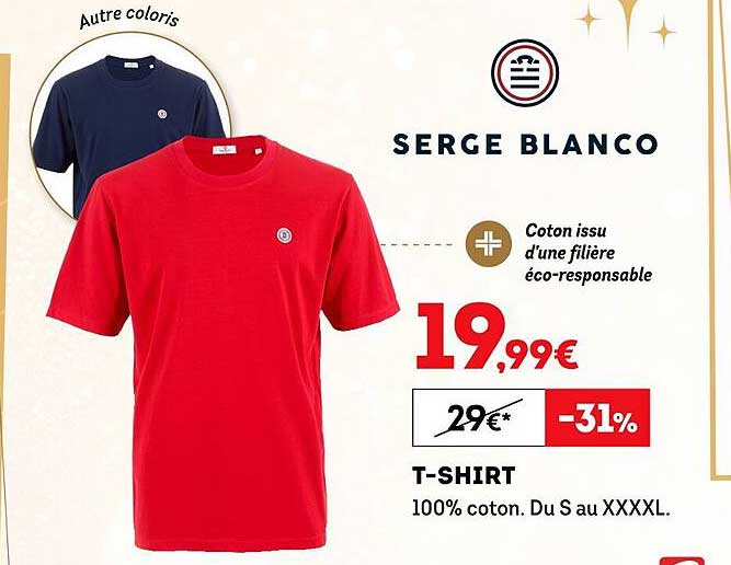 t-shirt serge blanco