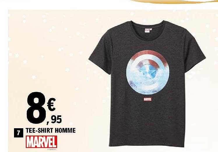 tee-shirt homme marvel