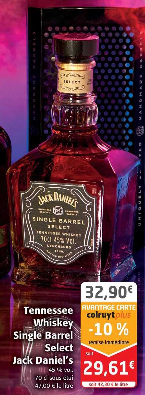 tennessee whiskey single barrel select jack daniel's