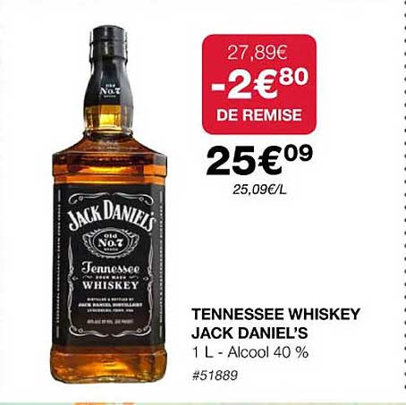 tennessse whiskey jack daniel's
