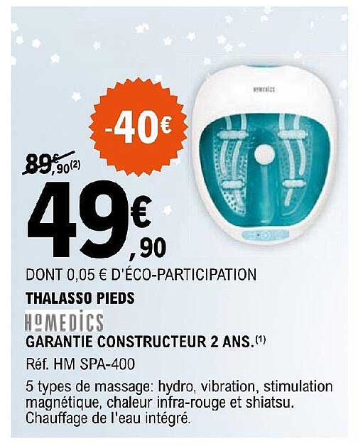 thalasso pieds homedics