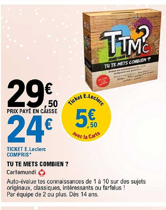 tu te mets combien ? cartamundi