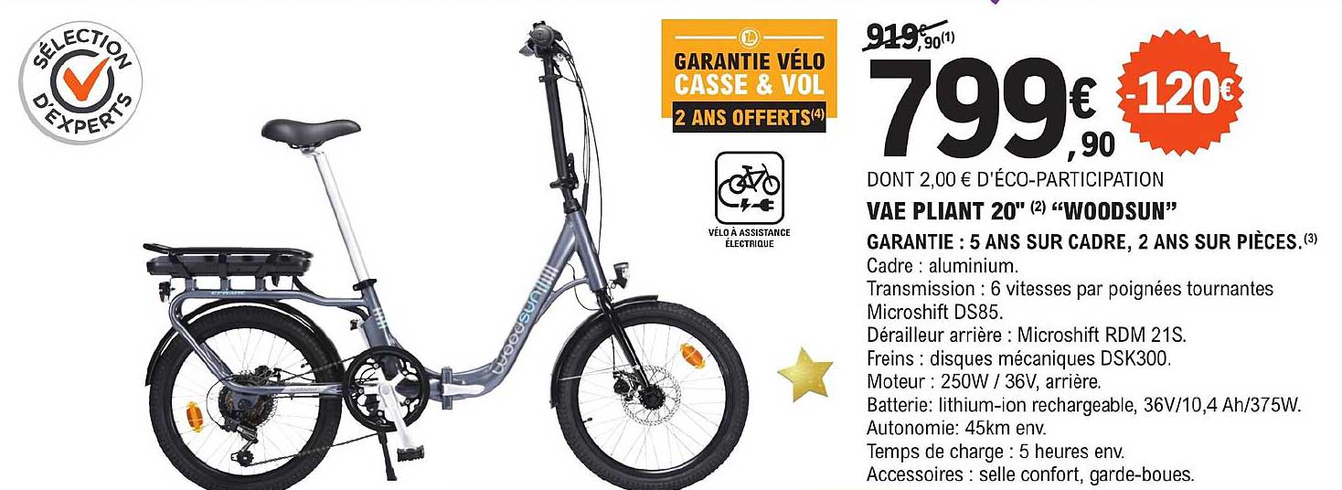 vae pliant 20" "woodsun"