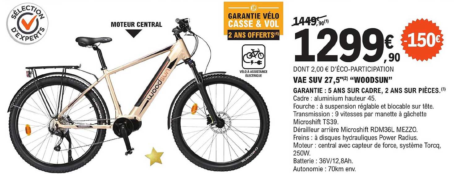 vae suv 27.5" "woodsun"