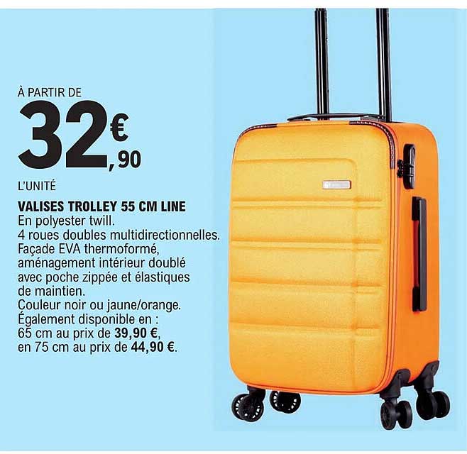 valises trolley 55 cm line