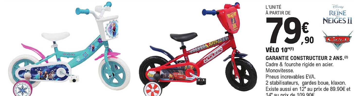 vélo 10 disney reine des neiges ii