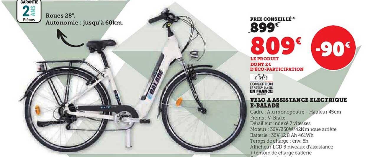 vélo à assistance électrique e-balade