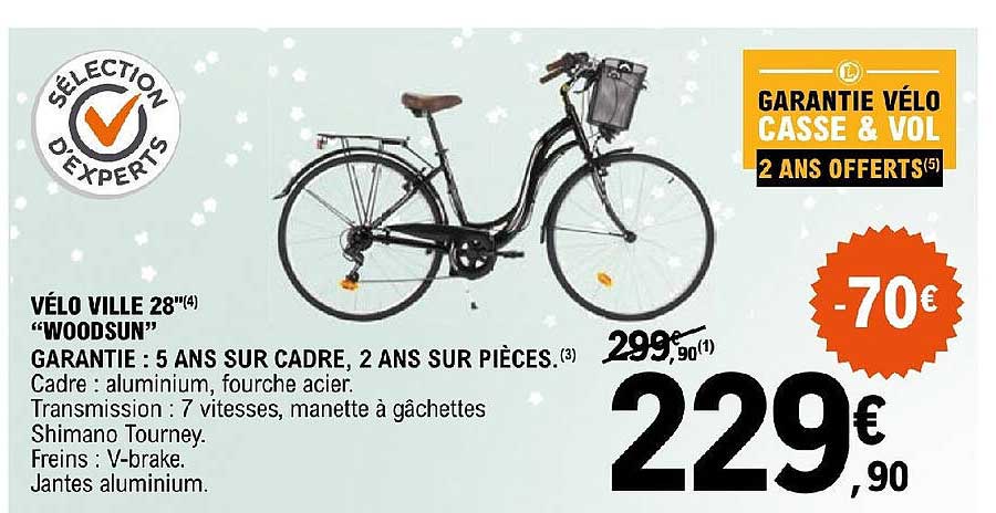 vélo ville 28" "woodsun"