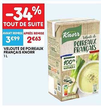 Velouté De Poireaux Français Knorr