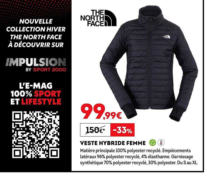 veste hybride femme the north face