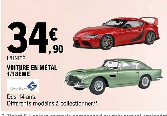 voiture en métal 1/18ème