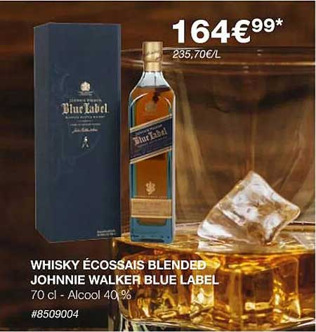 whisky écossais blended johnnie walker blue label