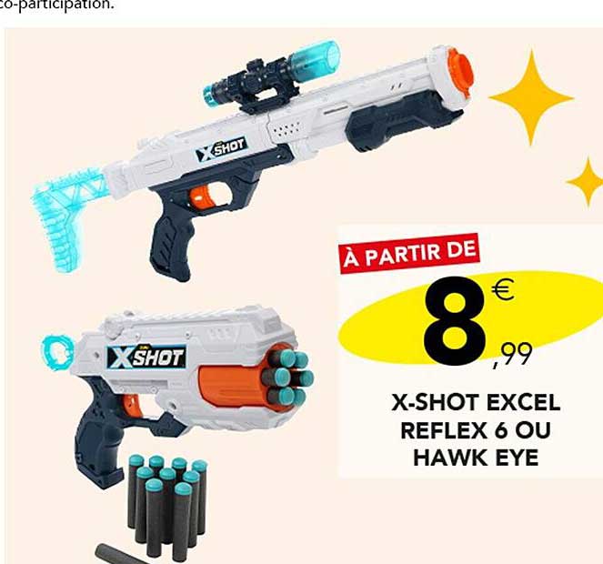 x-shot excel reflex 6 ou hawk eye