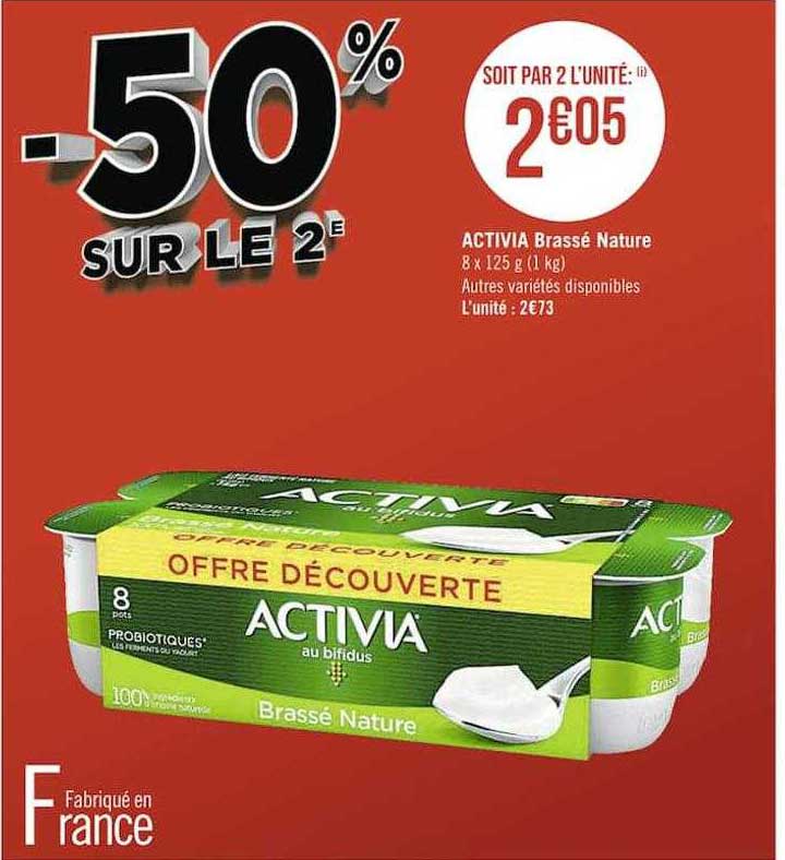 Activia Brassé Nature