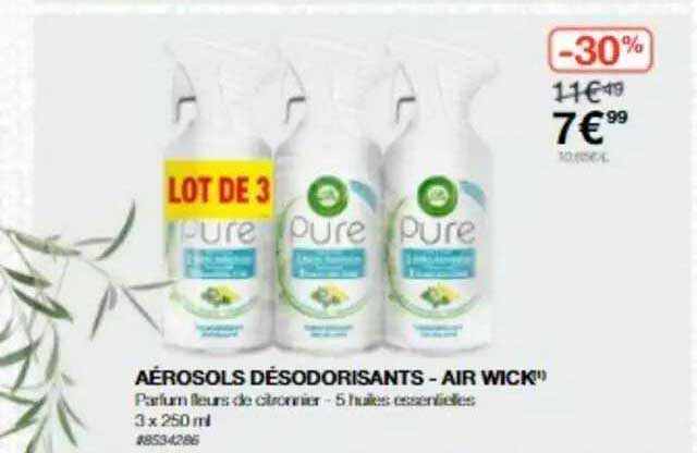 aérosols désodorisants - air wick