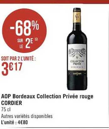 aop bordeaux collection privée rouge cordier