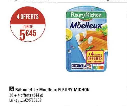 bâtonnet le moelleux fleury michon
