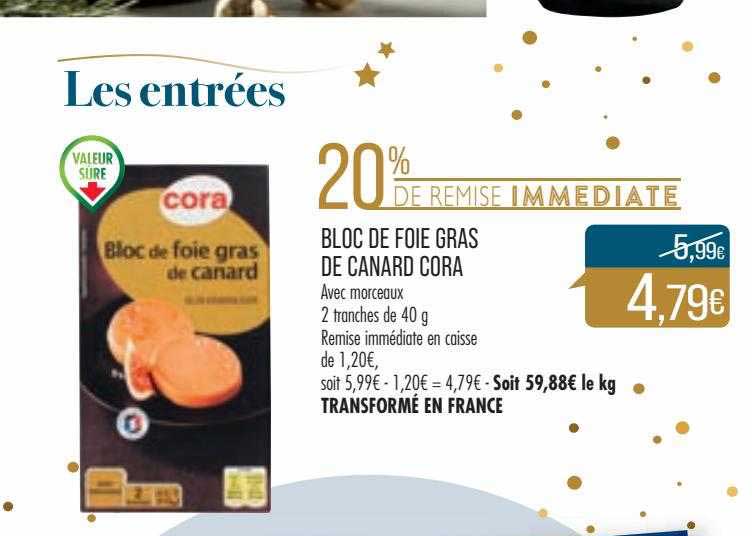 Bloc De Foie Gras De Canard Cora
