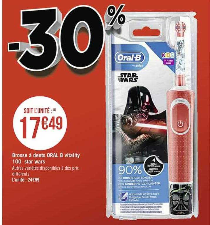 brosse à dents oral b vitality 100 star wars