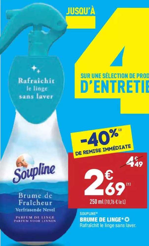 brume de linge soupline