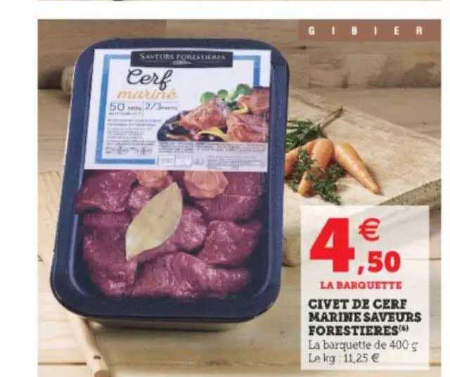 civet de cerf marine saveurs forestières