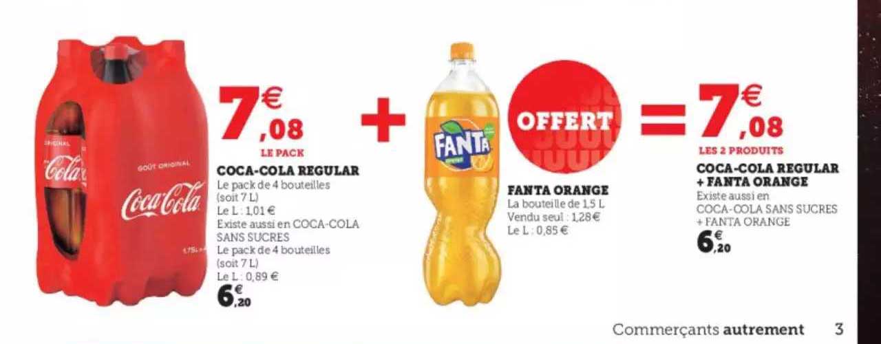coca-cola regular, fanta orange