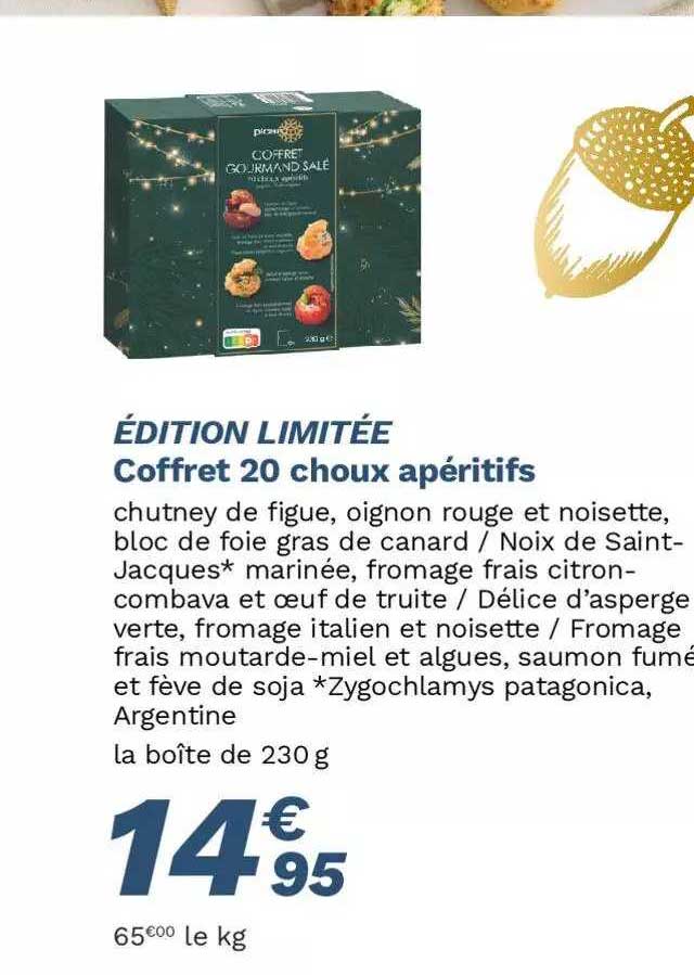 Coffret 20 Choux Apéritifs