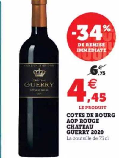 côtes de bourg aop rouge château guerry 2020